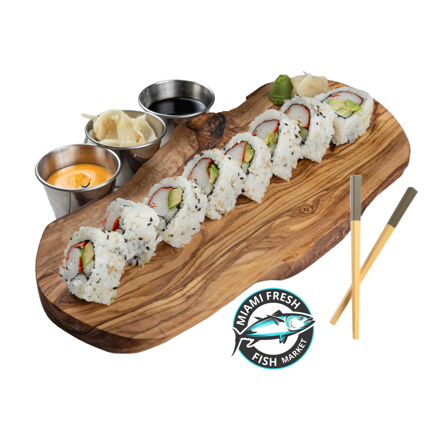 Sushi Basic Rolls Platter - 6 Rolls Serving 48 Pcs