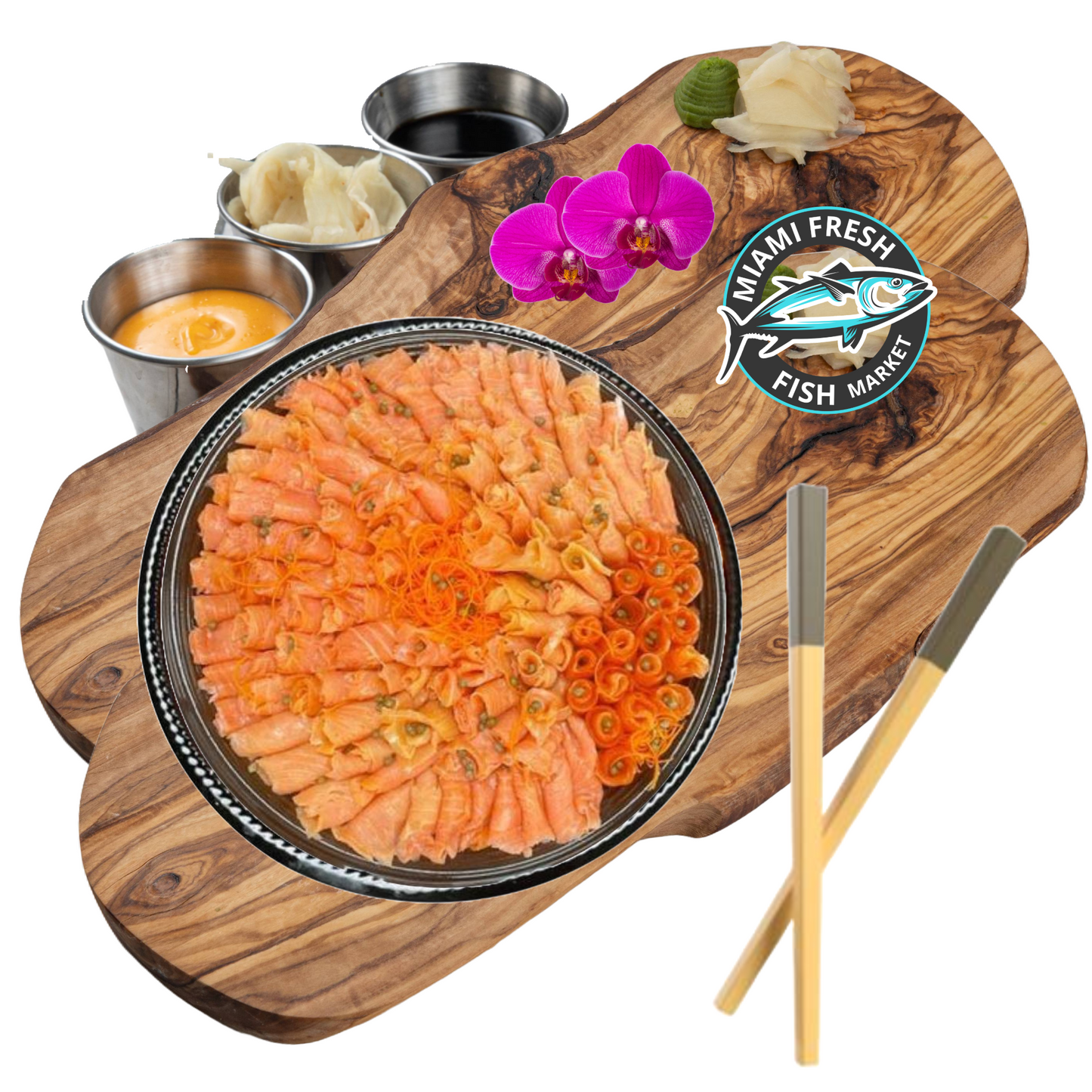 Seared Tuna Mix Smoked Salmon | 16" Platter