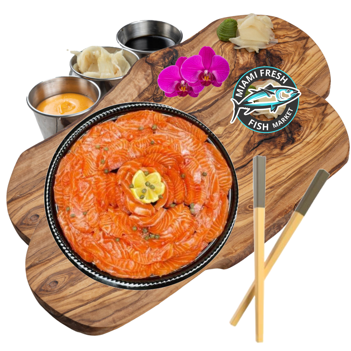 Smoked Seared Tuna Mix Salmon 16" Platter