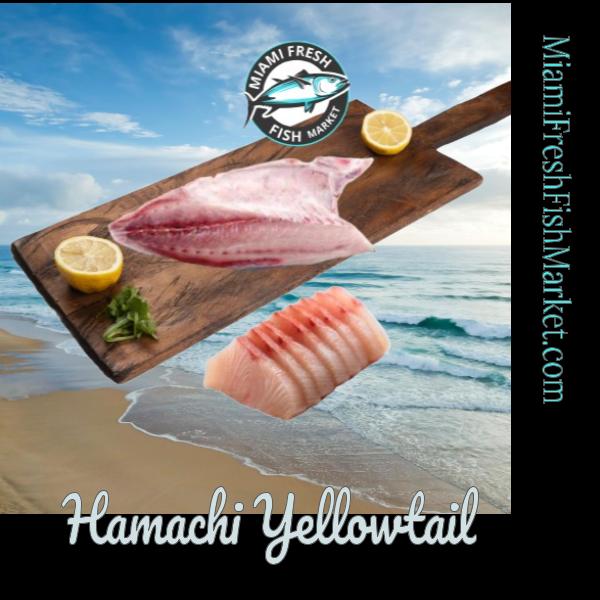 Hamachi Fresh Fish Sushi Grade or Fillet Per Pound