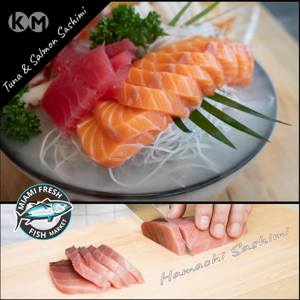 Nigiri Hamachi Platter Serving Size 6 Pcs