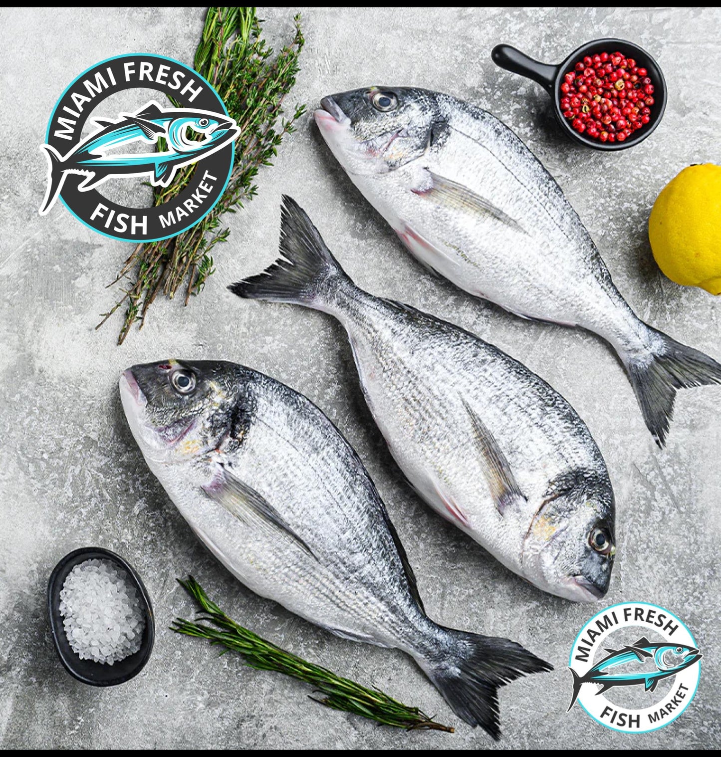 Sea Bream Mediterranean Whole Fish or Fillet | Per Pound