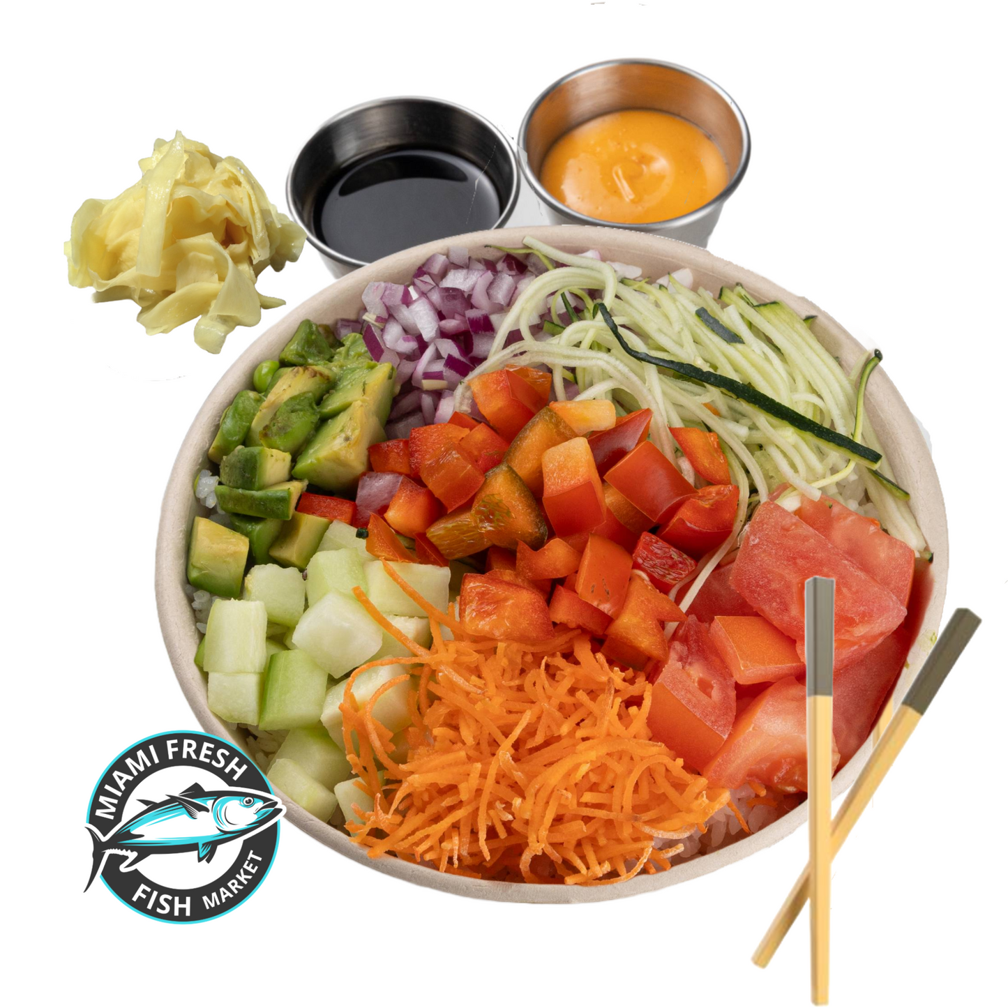 Cooked Salmon Poke Bowl