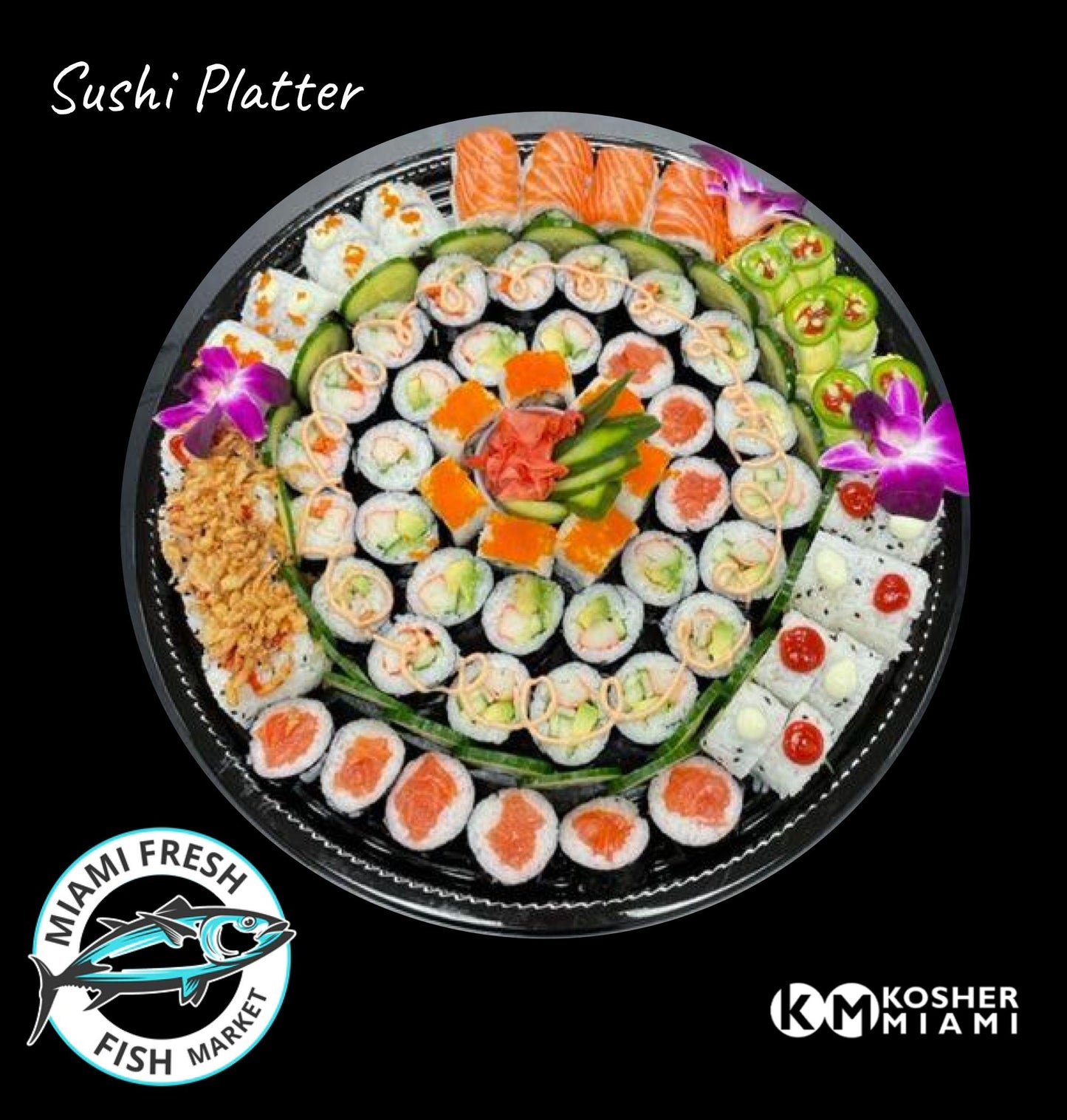 Sushi Basic Platter -12 Rolls Serving 96 Pcs