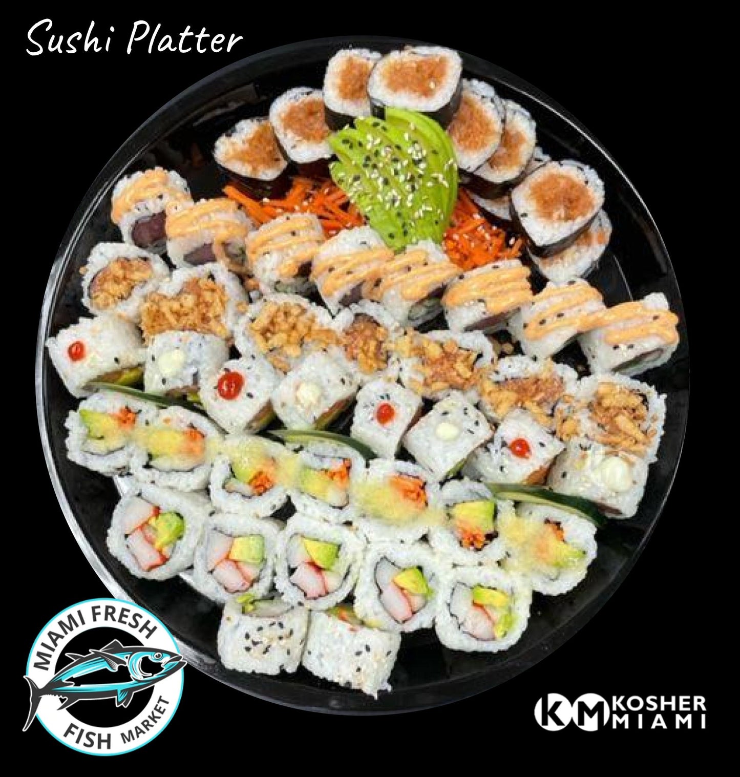 Sushi Basic Rolls Platter - 6 Rolls Serving 48 Pcs