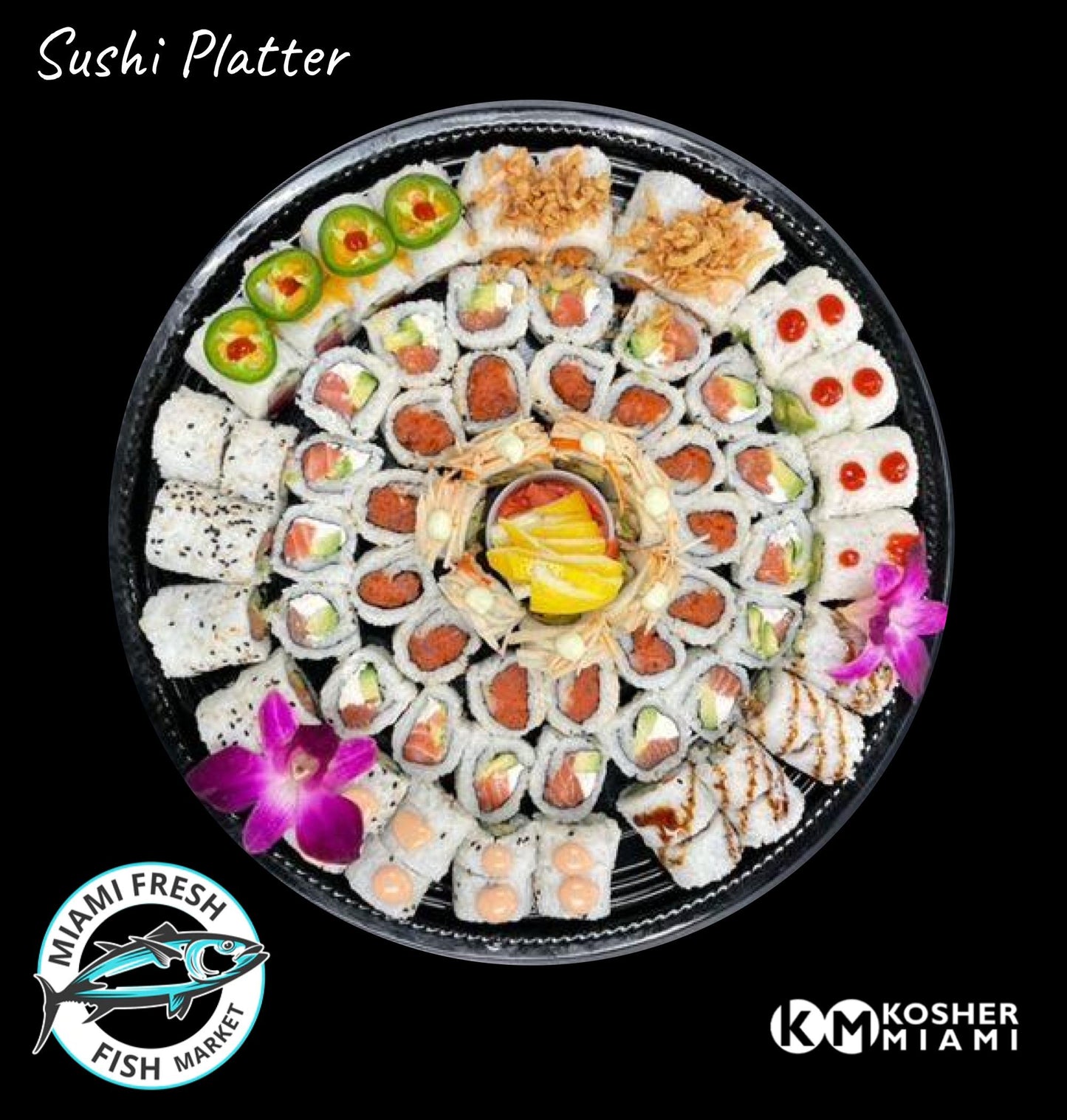 Sushi Basic Platter -12 Rolls Serving 96 Pcs