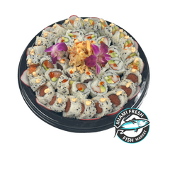 #5 Spicy Salmon Sushi Roll Serving size 8 Pcs