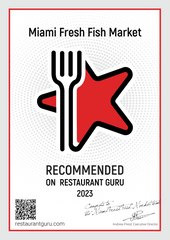 certificate-REcommended-from-Restaurant-guru-to-miami-fresh-fish-market 