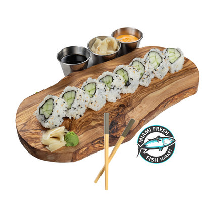 Sushi-Roll-Cucumber-chopstick-sauced-kosher-sushi-miami