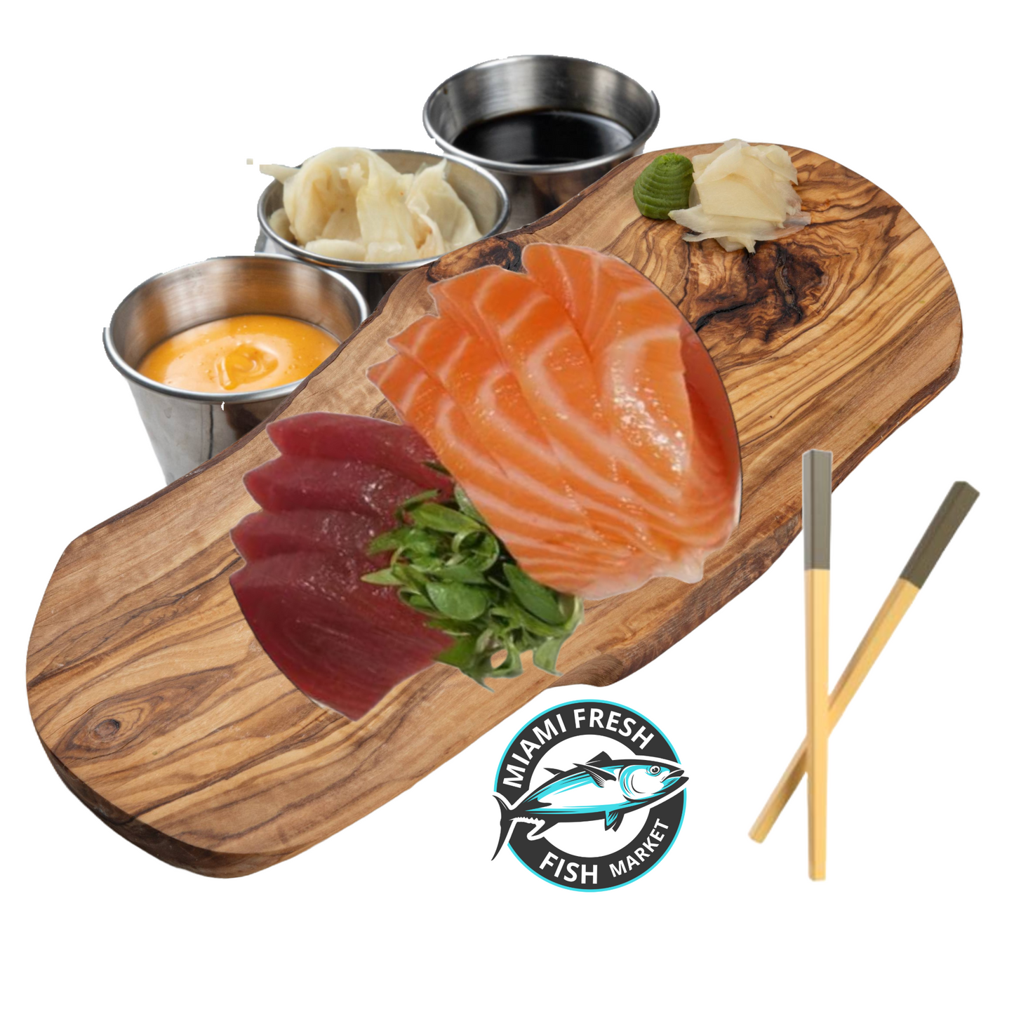 Sashimi Salmon Tuna Serving Size 10 Pcs