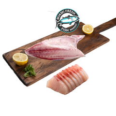 miami-fresh-fish-Hamachi-Sushi-Grade-or-Fillet-on-brown-wood-plate
