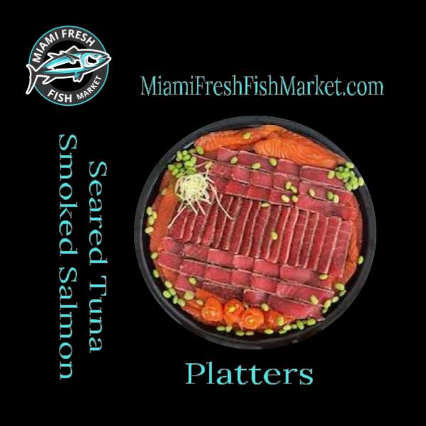 Smoked Seared Tuna Mix Salmon 12" Platter