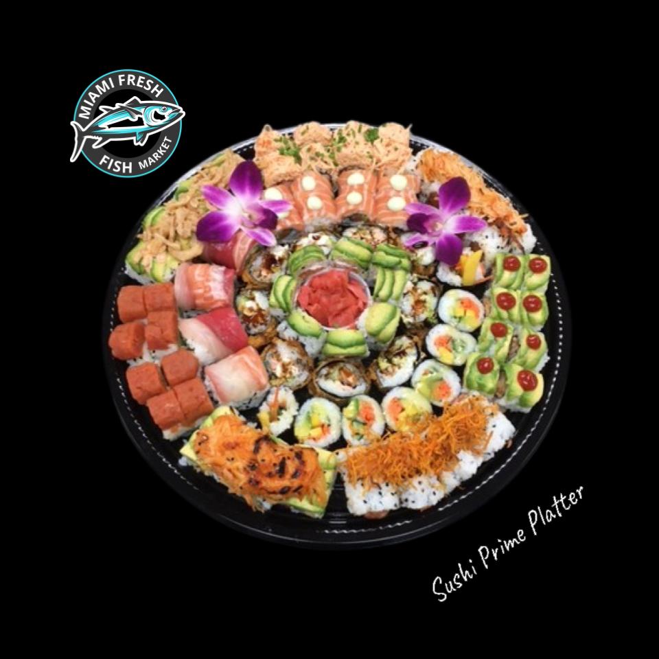 #4 Salmon Avocado Sushi Roll Serving size 8 Pcs
