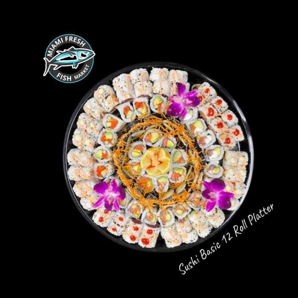 #4 Salmon Avocado Sushi Roll Serving size 8 Pcs