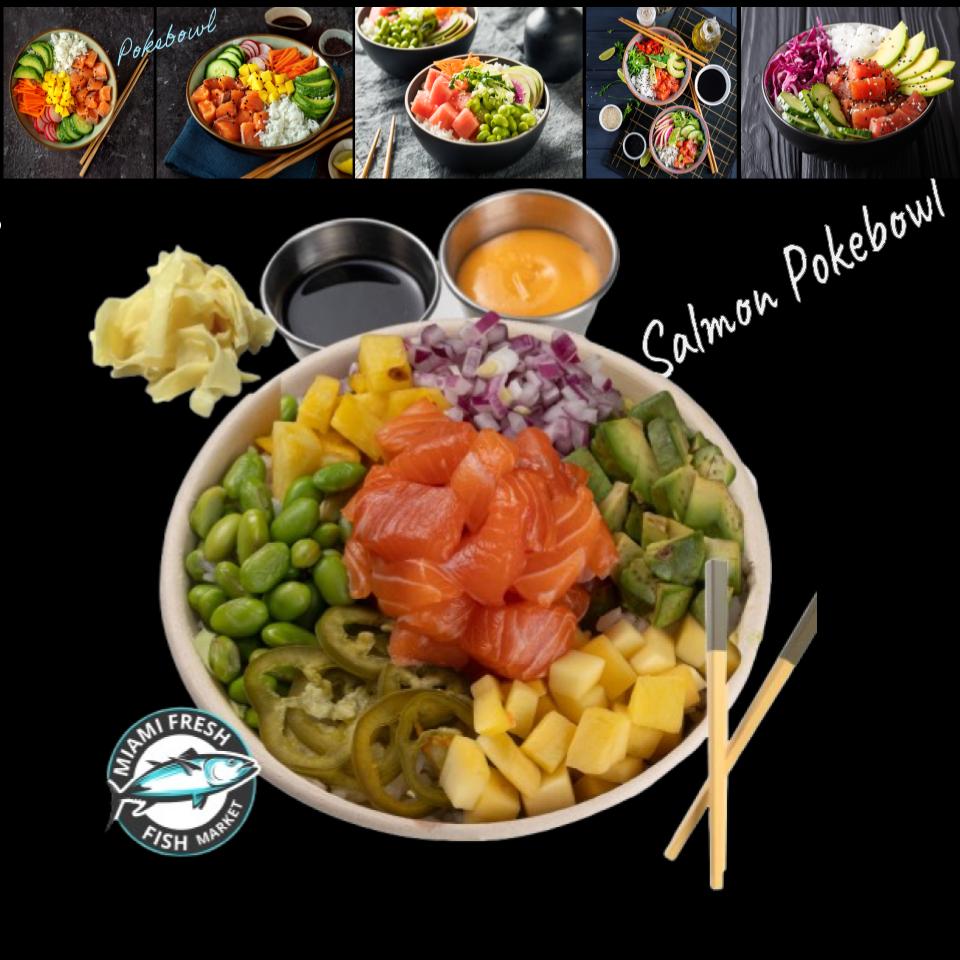 Cooked Salmon Poke Bowl