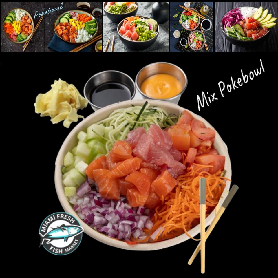 Cooked Salmon Poke Bowl