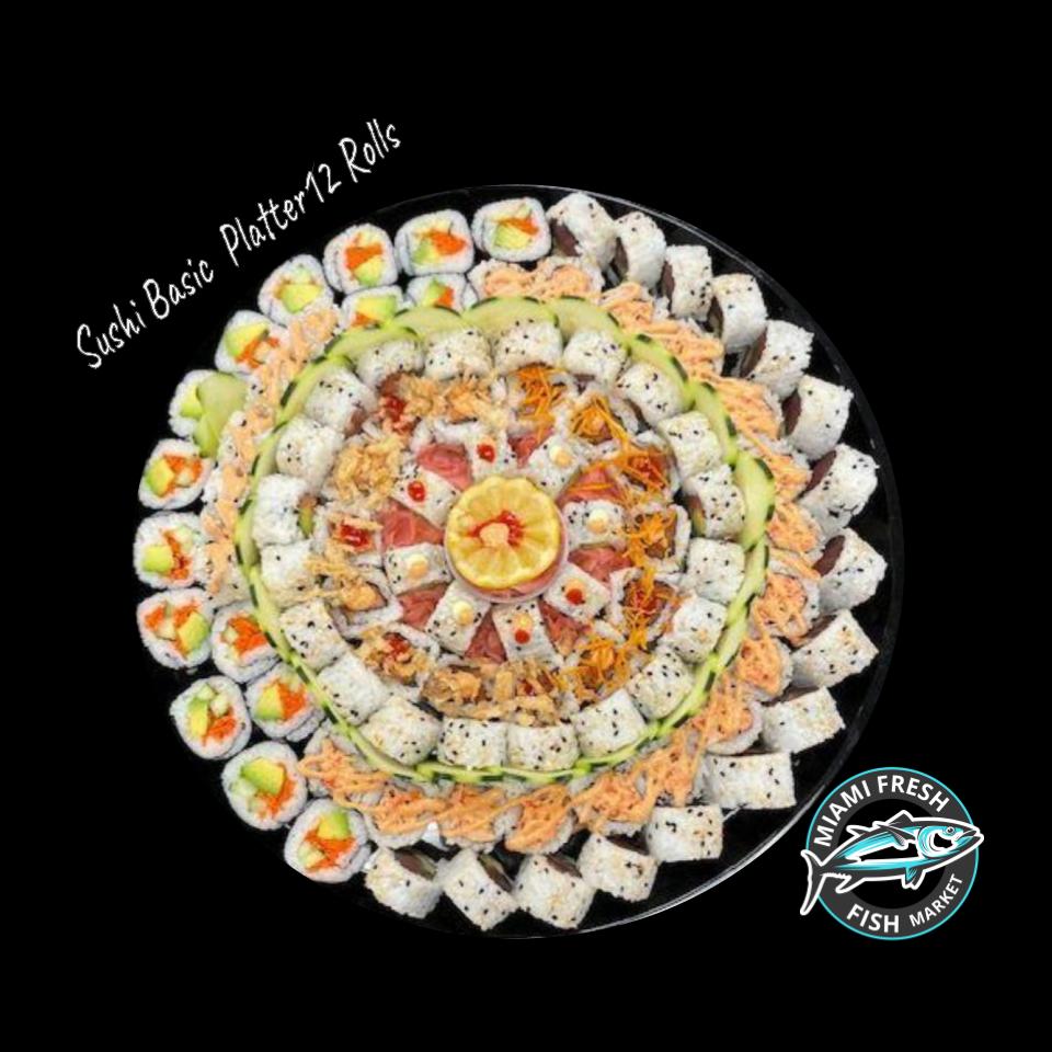 #4 Salmon Avocado Sushi Roll Serving size 8 Pcs
