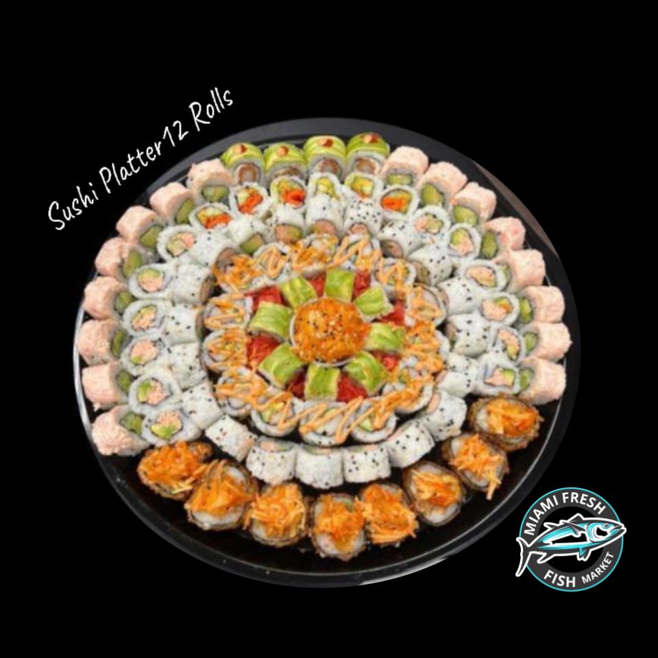 #4 Salmon Avocado Sushi Roll Serving size 8 Pcs