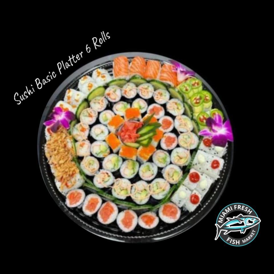#4 Salmon Avocado Sushi Roll Serving size 8 Pcs