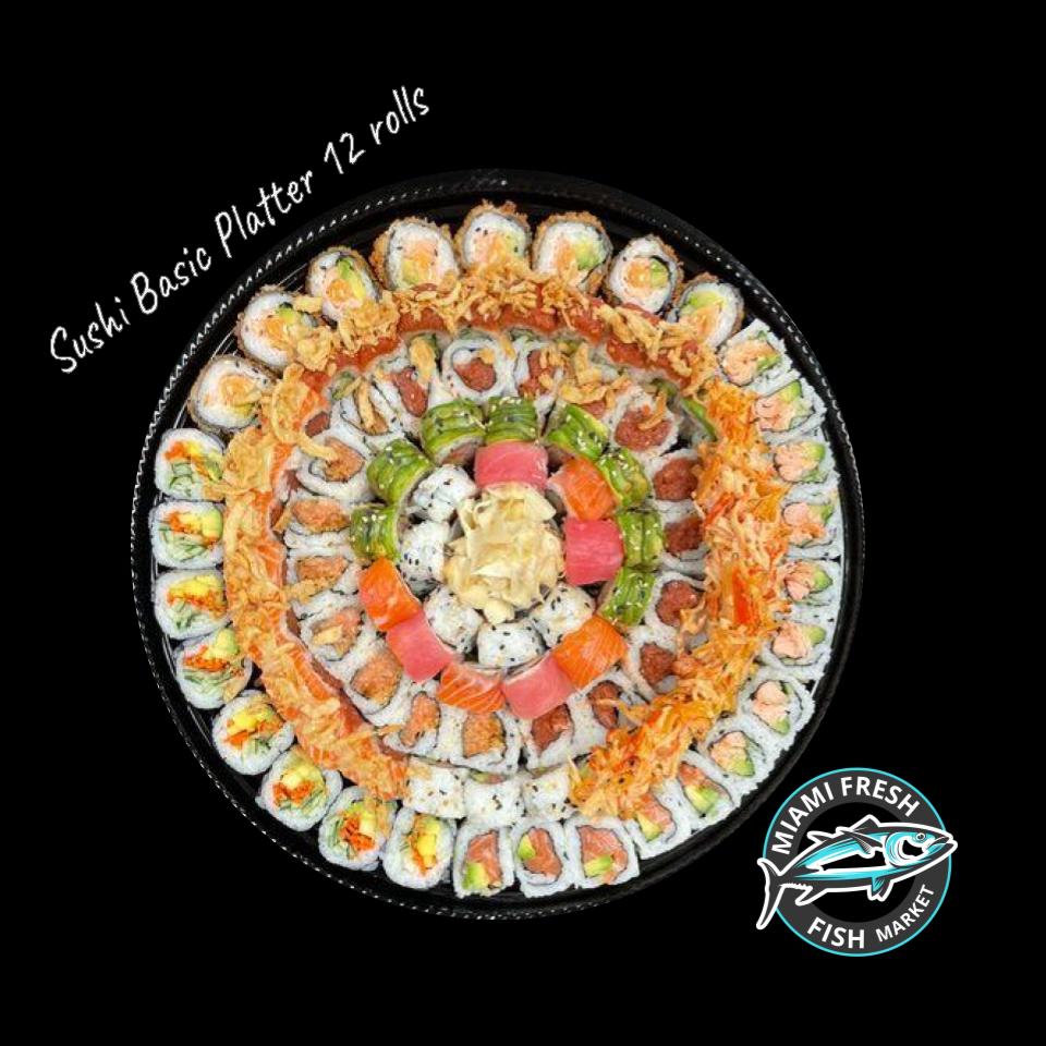 #4 Salmon Avocado Sushi Roll Serving size 8 Pcs