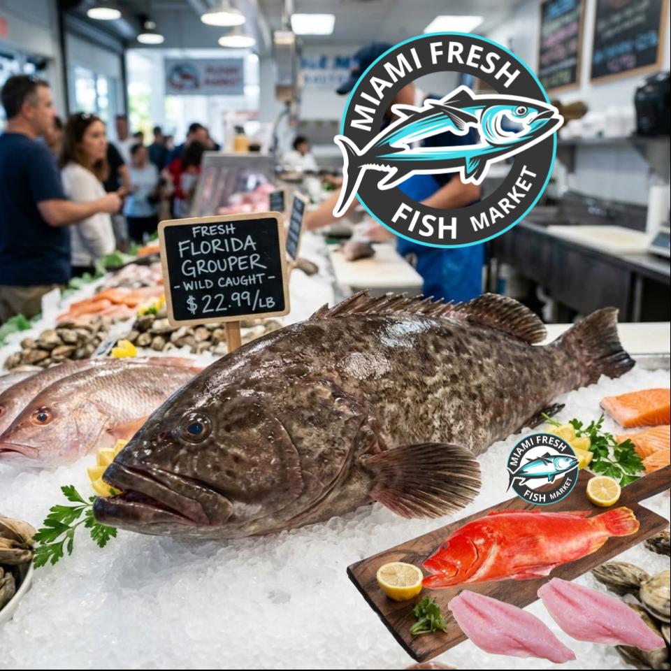 Red/Black Grouper | Fresh Fish | Whole or Fillet | Per Pound