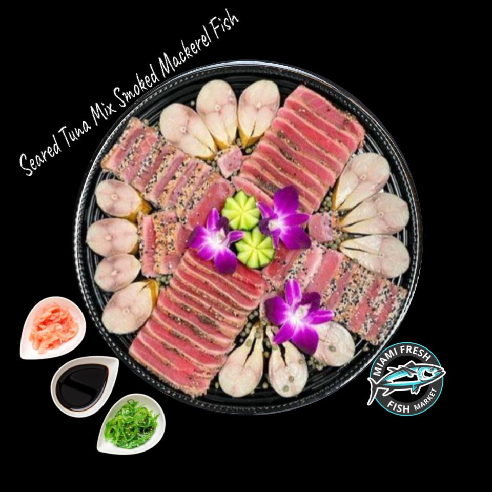 Seared Tuna Mix Salmon 12" Platter