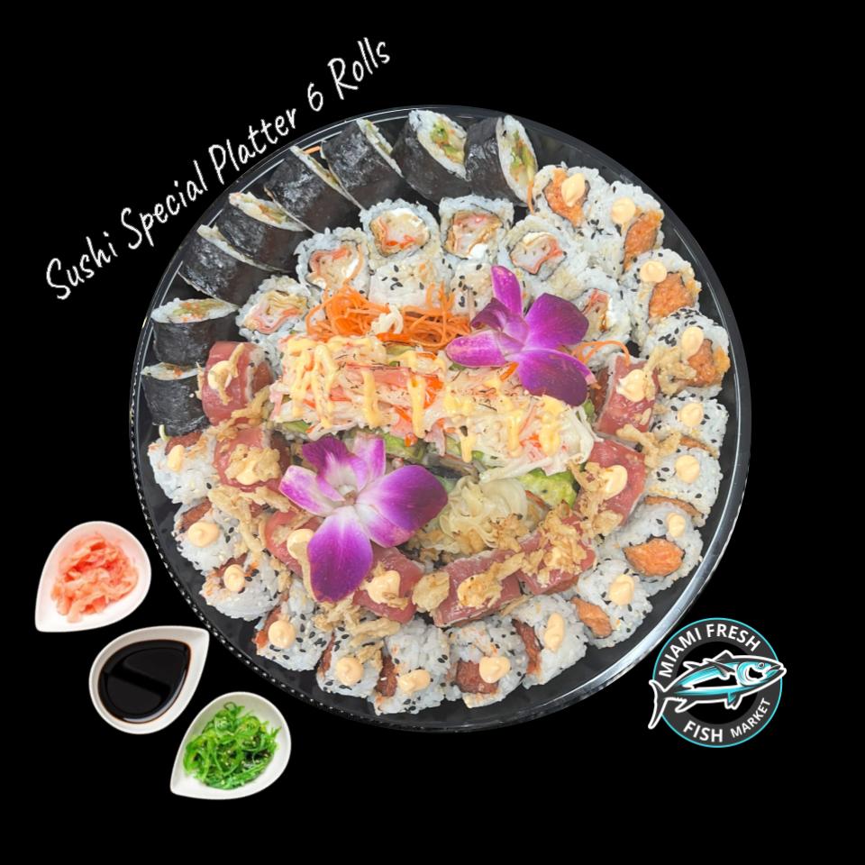 Sushi Special Platter 6 Rolls  Serving size 48 Pcs