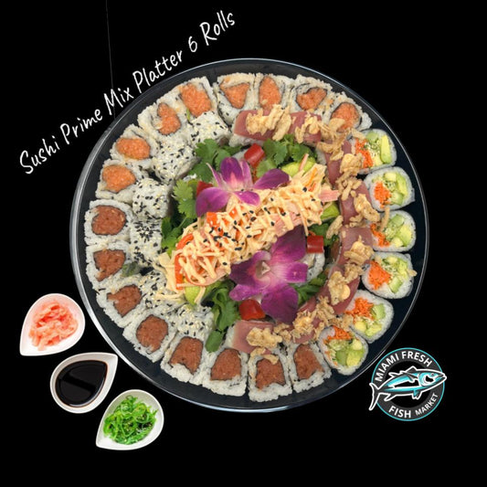 Sushi Prime Mix Platter 6 Rolls - Serving size 48 Pcs