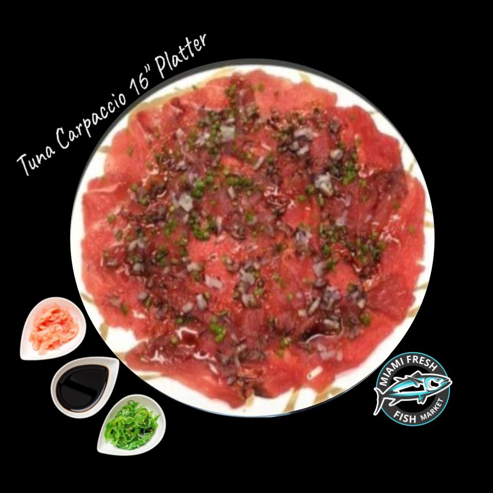 Tuna Carpaccio 16" Platter