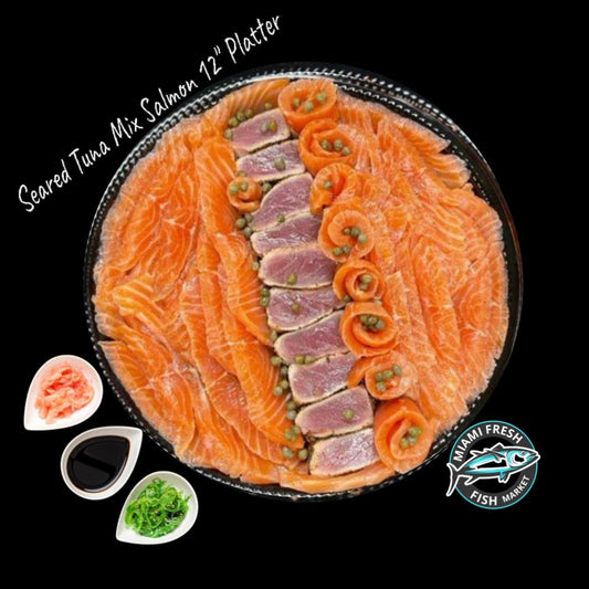 Seared Tuna Mix Salmon 12" Platter
