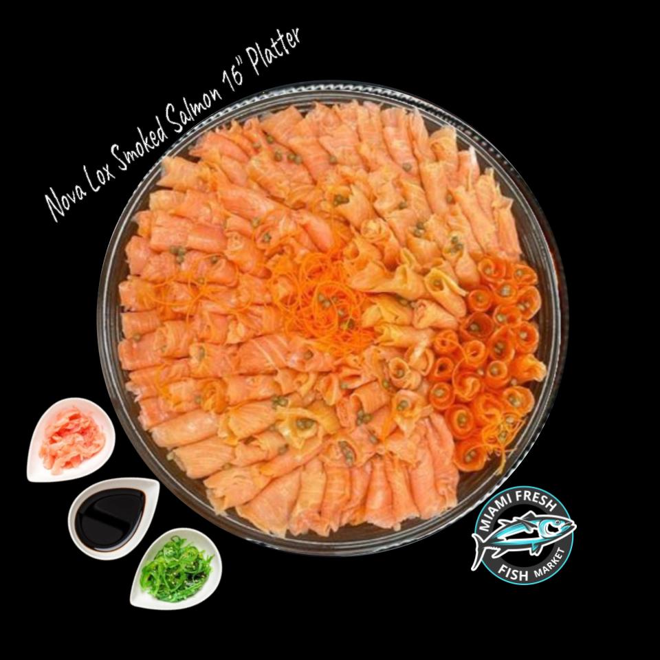 Nova Lox Smoked Salmon 16" Platter