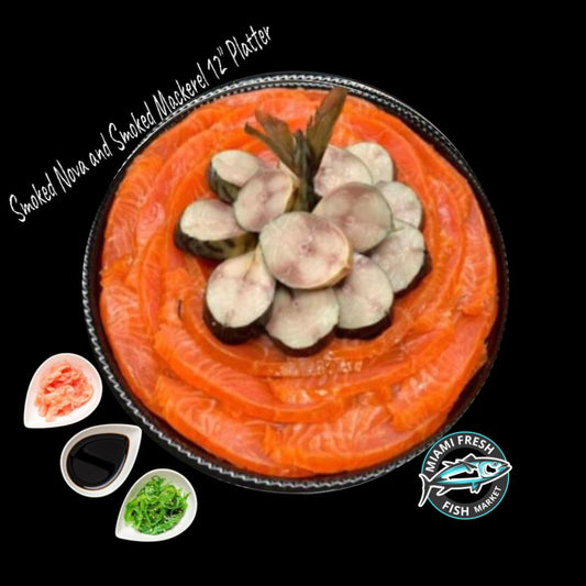 Smoked Nova and Smoked Mackerel 12" Platter