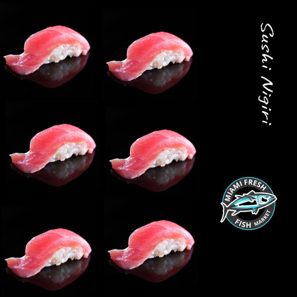 Tuna Nigiri Serving Size 6 Pcs