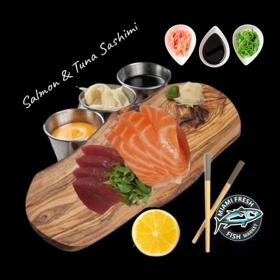 Sashimi Mix Tuna Salmon Hamachi 12 Pcs