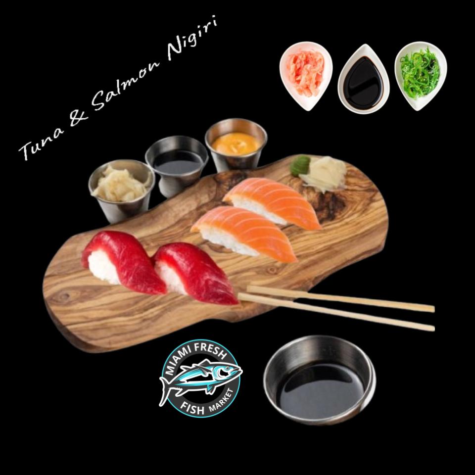 Sushi Nigiri Mix Tuna Salmon & Hamachi Platter