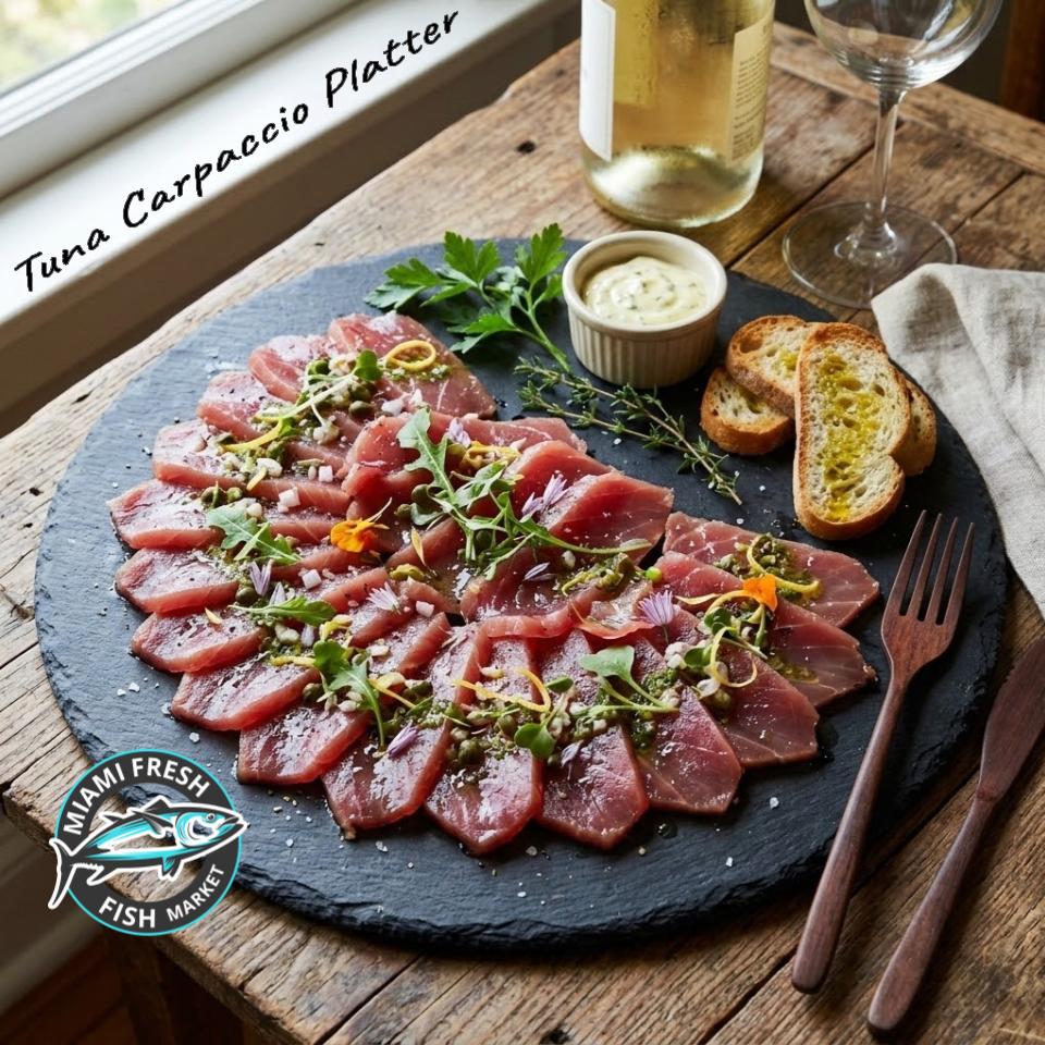 Seared Tuna Mix Smoked Salmon | 16" Platter