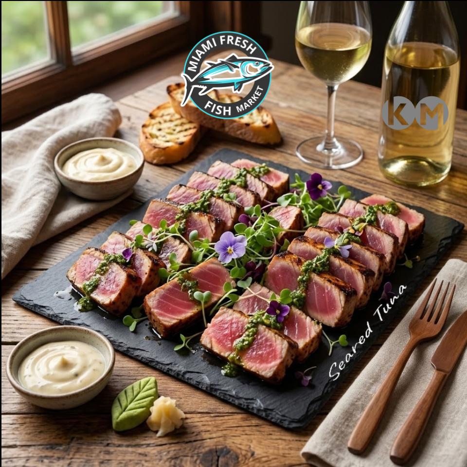 Seared Tuna Mix Smoked Salmon | 16" Platter