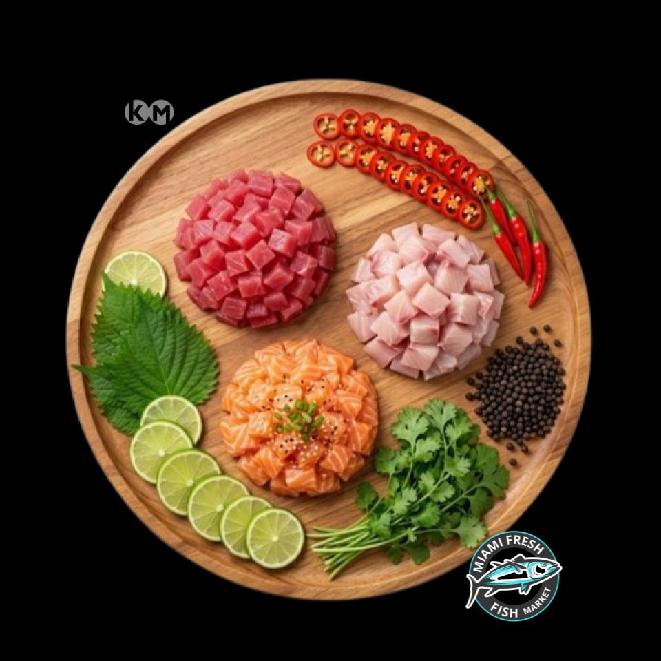 Sushi Grade Fish Kit Salmon & Tuna Hamachi Mix