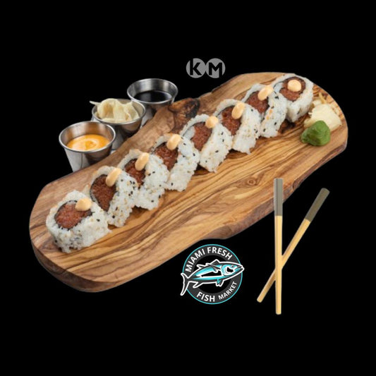 #7 Spicy Tuna Sushi Roll Serving size 8 Pcs