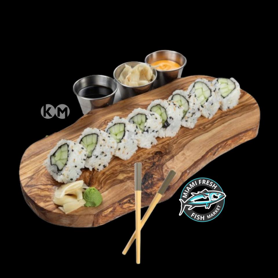 #2 Cucumber Sushi Roll Serving size 8 Pcs