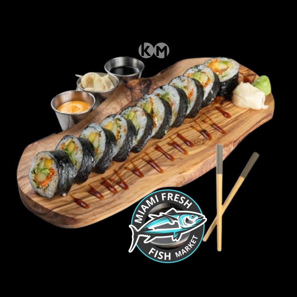 #18 Tropical Sushi Roll Serving size 8 Pcs