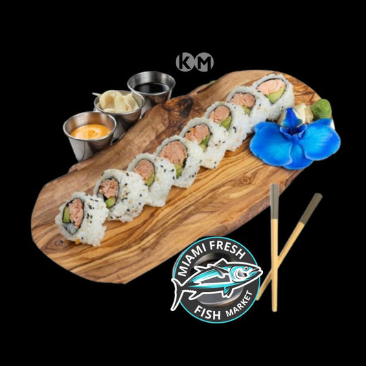 #11 Cooked Salmon Sushi Roll Serving size 8 Pcs