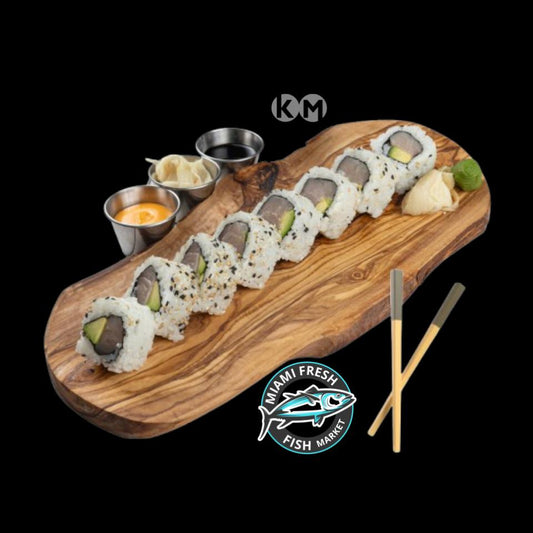 #24 Hamachi Sushi Roll Serving size 8 Pcs