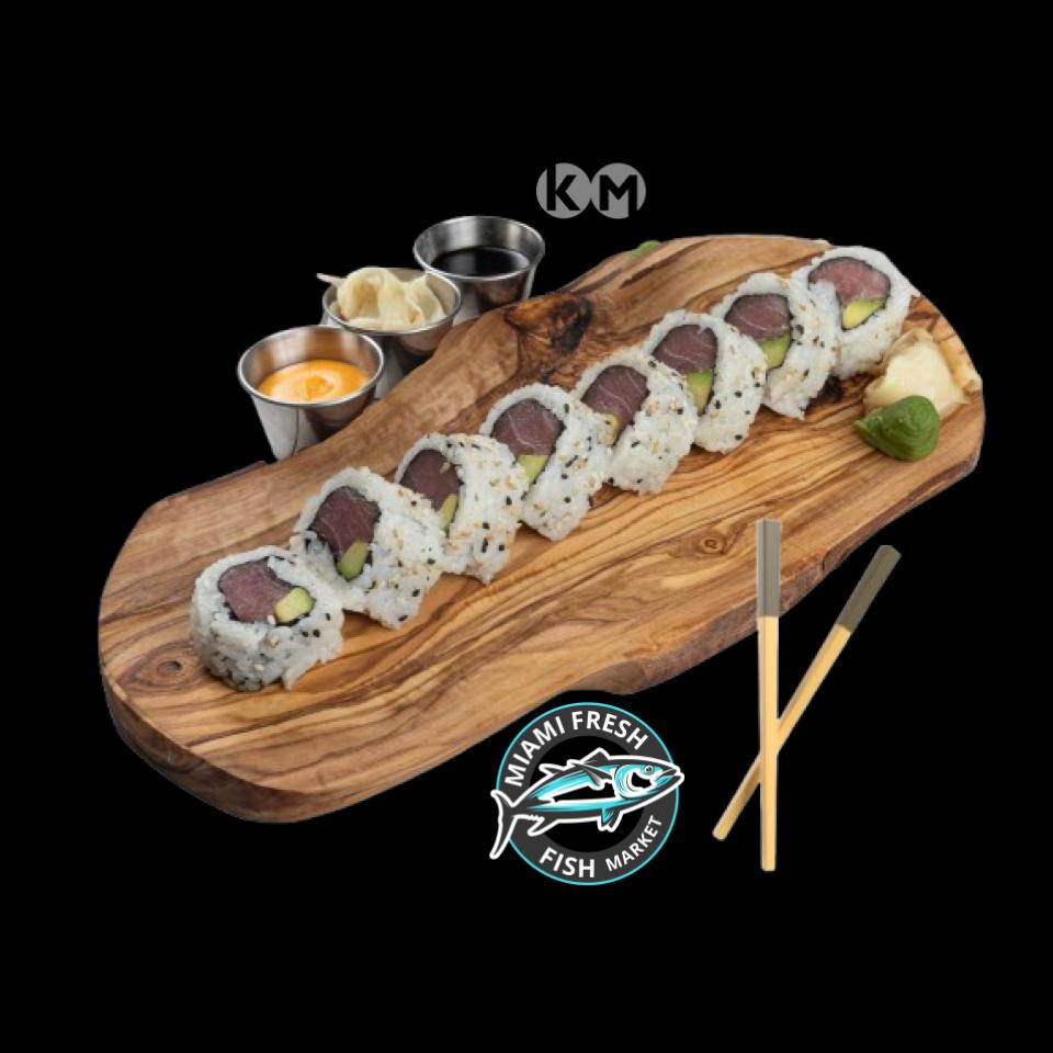 #6 Tuna Avocado Sushi Roll Serving size 8 Pcs