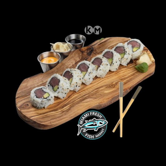 #6 Tuna Avocado Sushi Roll Serving size 8 Pcs