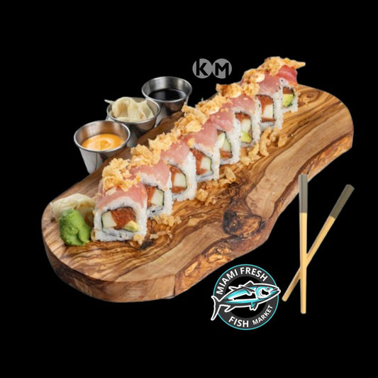 #16 Crunch Sushi Roll Serving size 8 Pcs