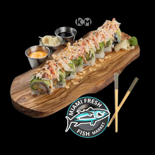 #20 Volcano Sushi Roll Serving size 8 Pcs