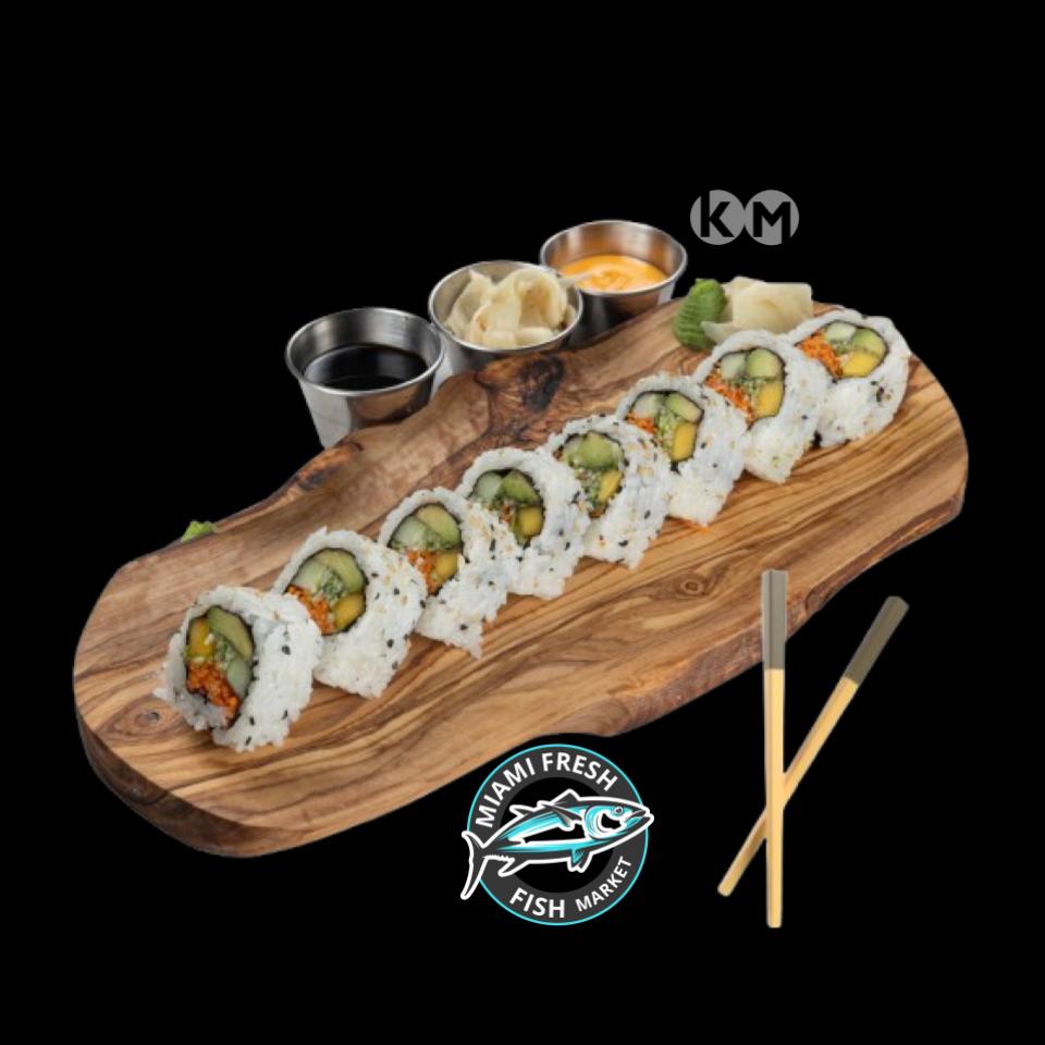 #3 Veggie Sushi Roll Serving size 8 Pcs