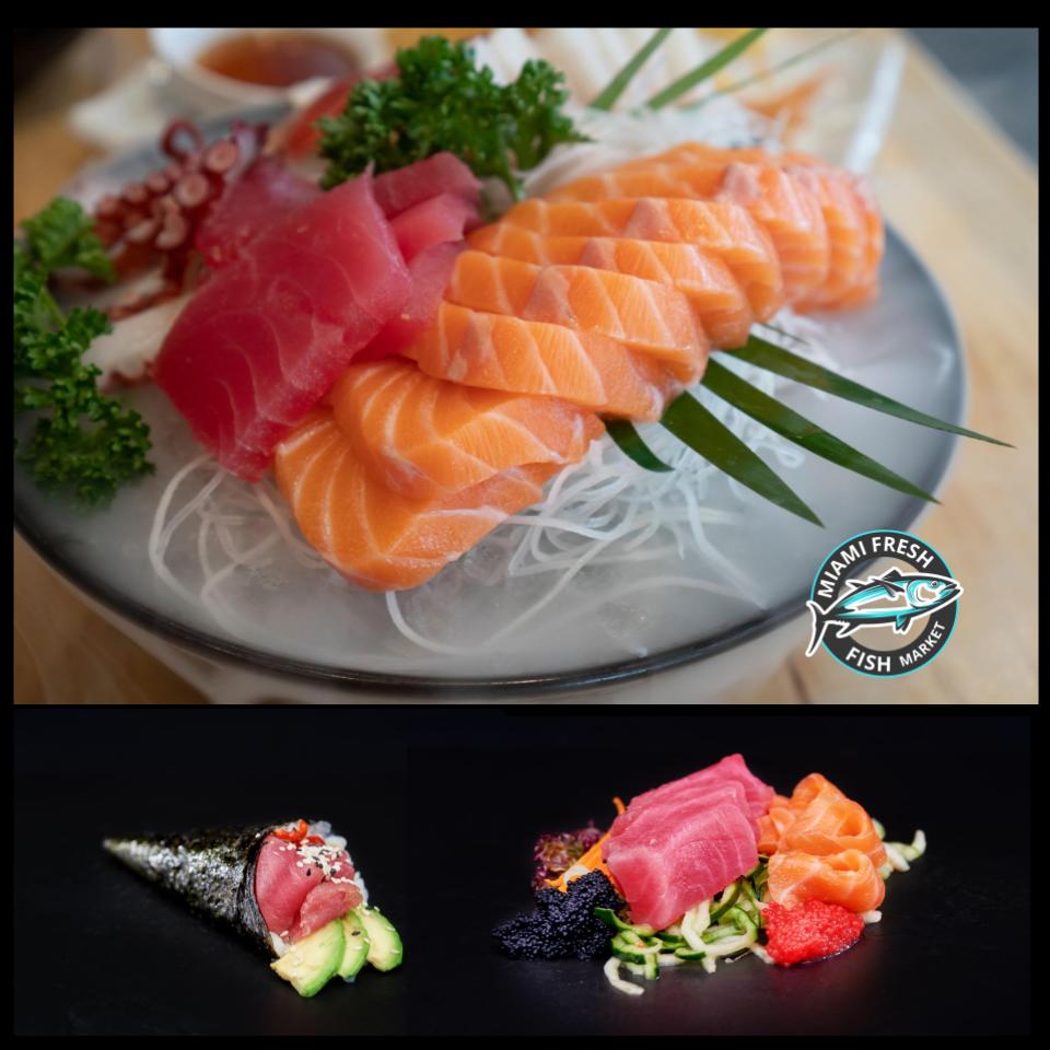 Sashimi Mix Tuna Salmon Hamachi 12 Pcs