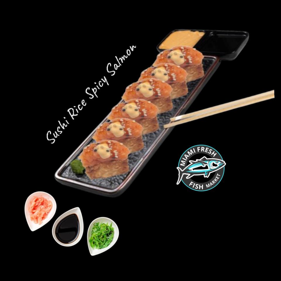 Sushi Crispy Rice Mix Spicy Tuna | Spicy Salmon | 12 PCS